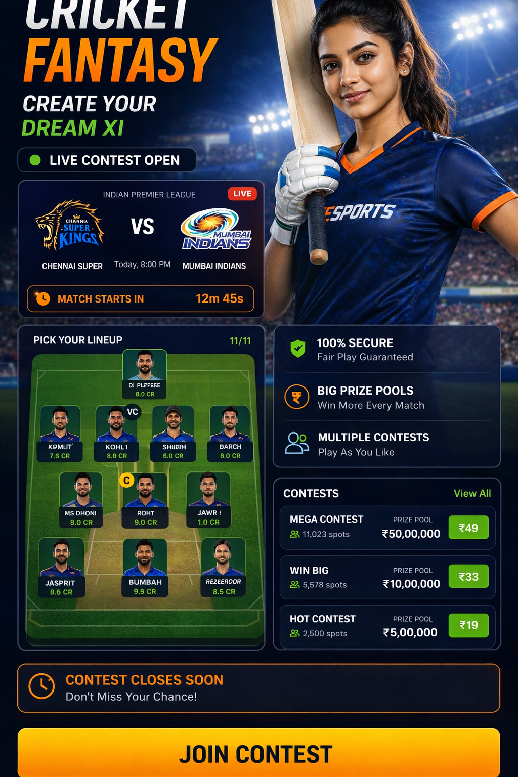 Come APK Go cricket matchday visual